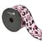 2.5" x 20ft. Pink Skull Leopard Wired Ribbon by Celebrate It® Halloween